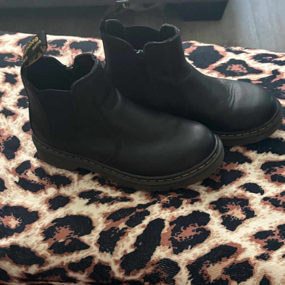 Dr. Martens Black Kids Rain & Snow Boots